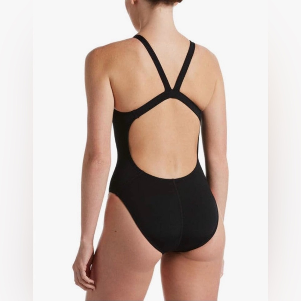 Nike • Women’s Black Hydrastrong Fastback One-Piece Small NWT - Picture 3 of 10